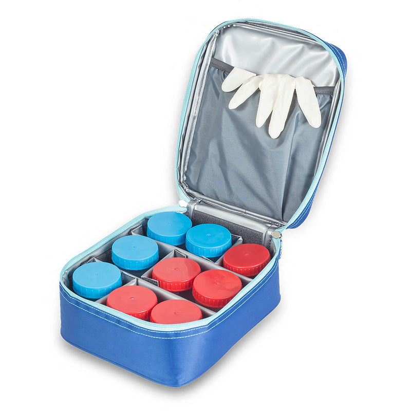 Taske til biologiske prøver som blod, urin og vævsprøver