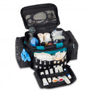 Sygeplejetaske i sort farve til kommunal sygepleje. Førstehjælpstaske til sport, kontor og bil