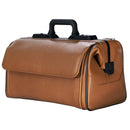 Durasol lægetaske i ægte læder - lysbrun farve